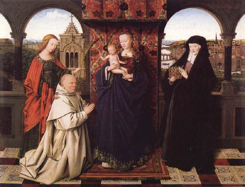 Jan Van Eyck Virgin and Child with Saints and Donor China oil painting art